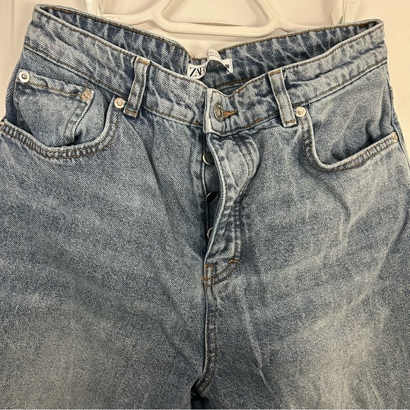 Zara mid rise straight leg ankle jeans - Picture 3 of 5